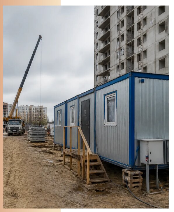 Аренда строительных вагончиков для рабочих в Костомукше