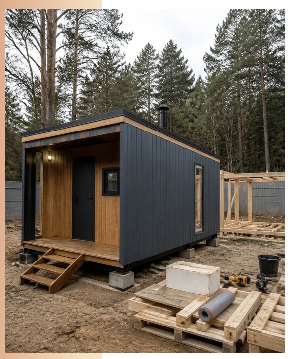 Изготовление и аренда хозблоков и бань под ключ в Костомукше